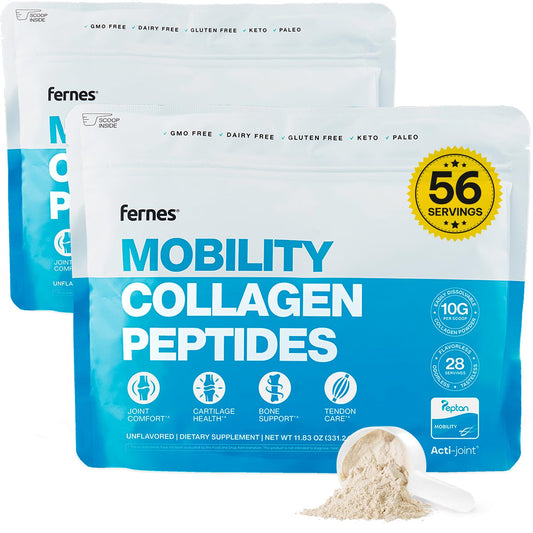 Fernes Mobility collagen powder tub for daily joint support.