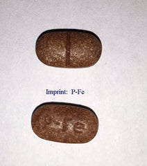 Ferretts Iron Tablets label back noting daily intake directions.