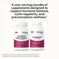 FertilAid ingredients Vitex Red Clover Ginkgo shown in the blend