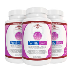 Fertility Blend Daily Wellness bottle with capsules for women's fertility support