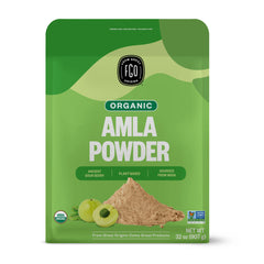 FGO Organic Amla Powder 32oz bag with resealable seal for freshness
