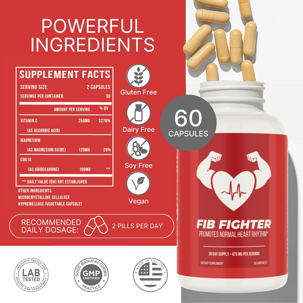 Fib Fighter vegan non-GMO badge on packaging for ethical choice