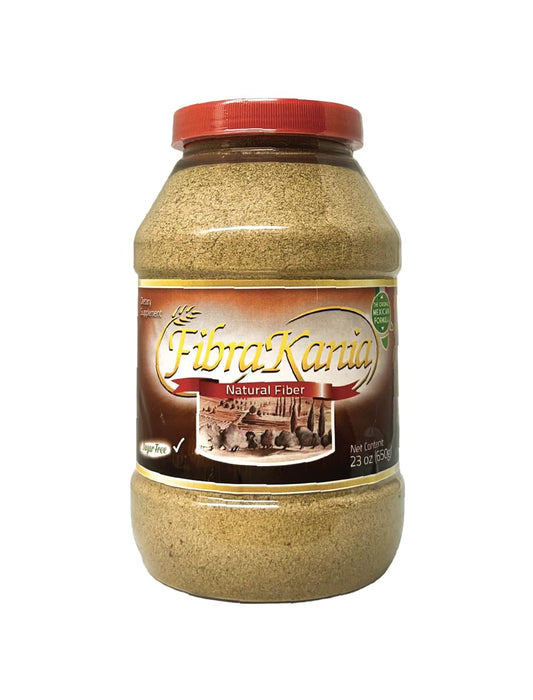 Fibra Kania fiber powder with scoop for daily digestive support