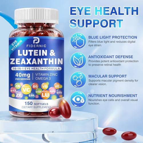 FIDERNIC omega-3 and CoQ10 eye support softgels for retinal vitality