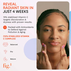 Fig.1 Vitamin C 15% serum dropper close-up highlighting brightening potential