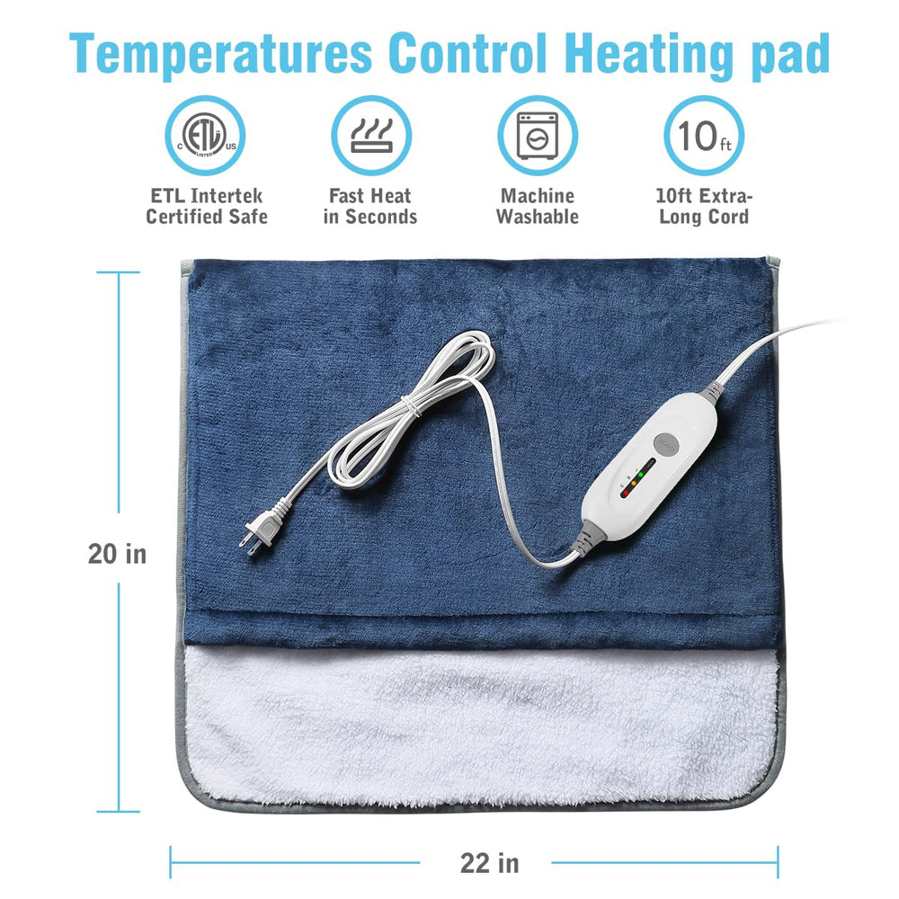 FIGERM Ultra-soft flannel surface provides skin-friendly warmth for resting or working.