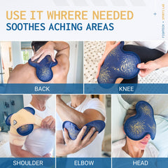 FightTECH gel pack adapts to hot therapy after microwaving, offering soothing warmth