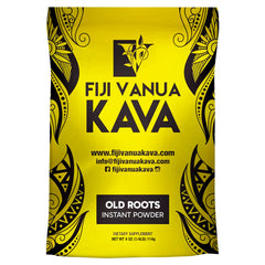 Fiji Vanua Kava instant old roots powder in a jar for quick, traditional-style preparation