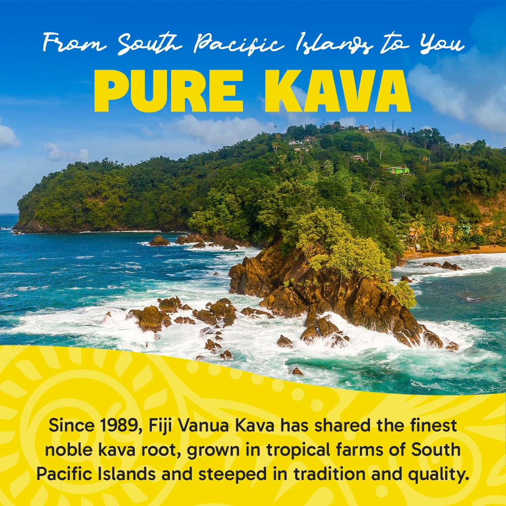 Close-up of Fiji Vanua Kava powder texture for authentic flavor