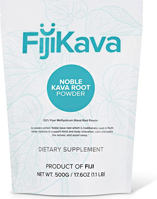 FijiKava instant kava powder bottle 500g for quick relaxation