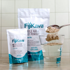 FijiKava root closeup highlighting natural origin and content