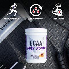 Post-workout scene with FINAFLEX BCAA MAX PUMP for recovery support.