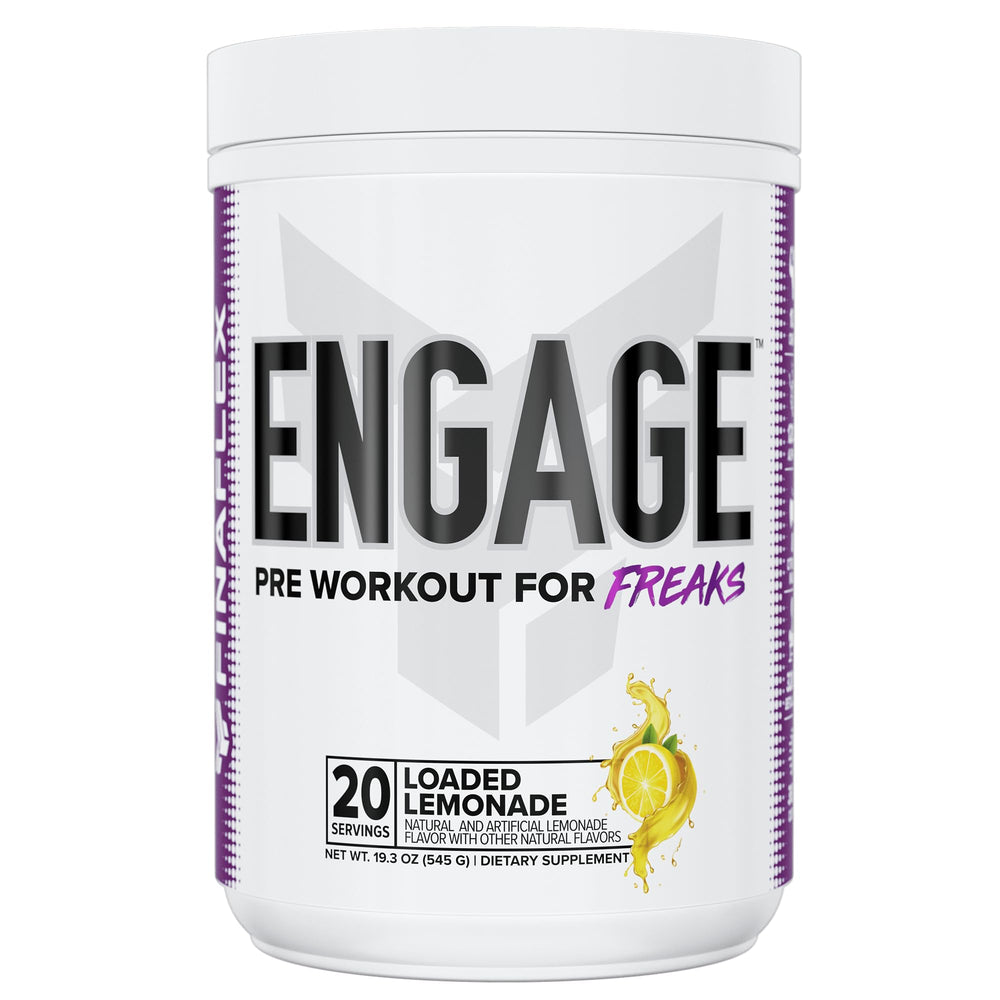 FINAFLEX Engage Pre Workout Loaded Lemon can boosts energy and focus.