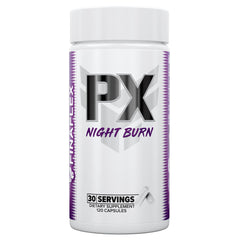 FINAFLEX PX NIGHT BURN bottle with 120 capsules for non-stimulant support