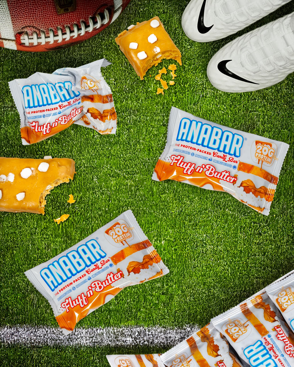 Anabar Bar close-up highlighting 20 grams of protein per bar