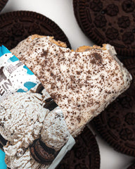 Close up of chocolate coating texture, 100 percent melt in your mouth finish.