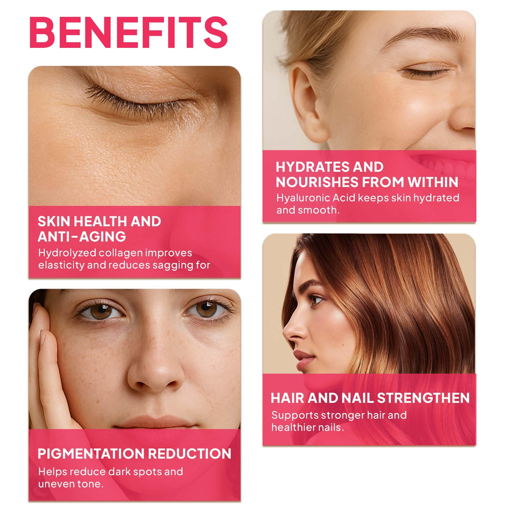 Fine Japan Hyaluron & Collagen Plus glass serving promotes hydration.