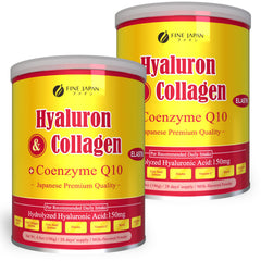 FINE JAPAN Marine Collagen bottle pour showing premium blend for daily wellness