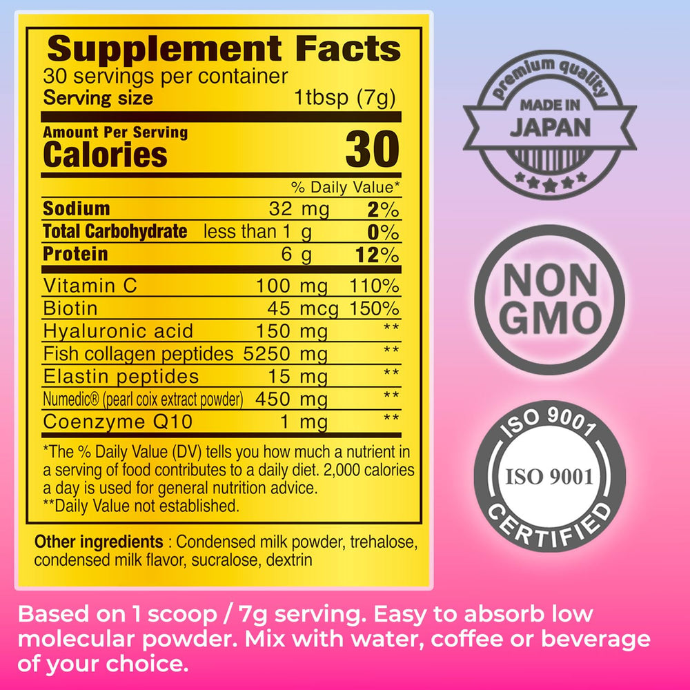 FINE JAPAN powder dissolves smoothly into hot or cold drinks like coffee or tea.