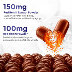 FINE JAPAN Reishi bottle pour demonstrates easy daily capsule routine