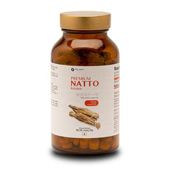 Fine Japan nattokinase product 300-tablet pack viewed; convenient daily wellness option.