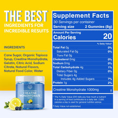 FIOR Creatine Gummy pre- or post-workout snack in gym context