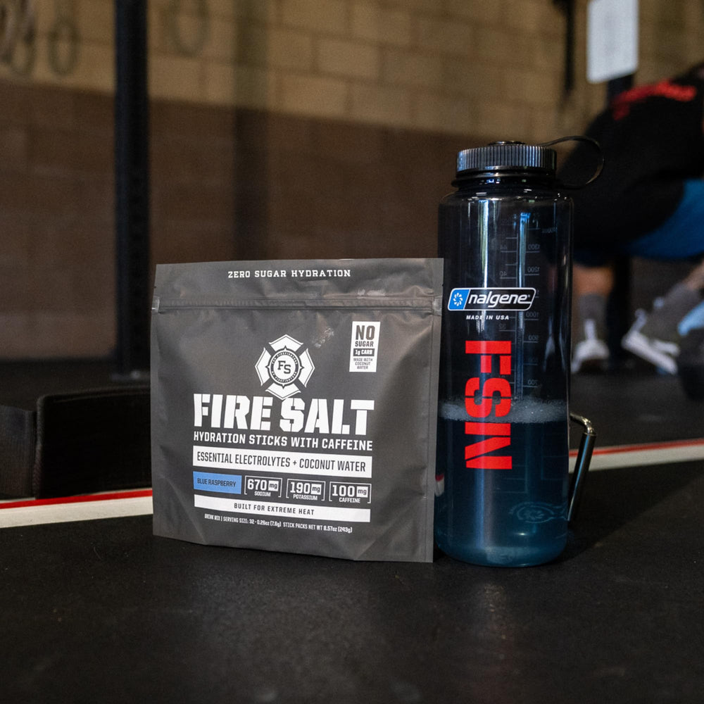 Fire Salt hydration stick caffeine blue raspberry boosts alertness during workouts