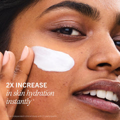 First Aid Beauty Ultra Repair Cream whipped texture ready for face and body moisture.