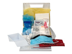First Aid Only 216-O kit for blood spill cleanup and CPR readiness.