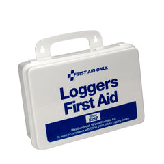 First Aid Only 5217 bandages inside kit for quick on-site treatment.