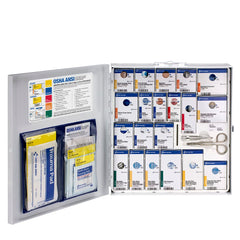 First Aid Only 746006 cabinet wall-mount setup ensures space saving in cafeterias.