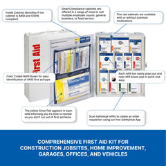 First Aid Only 90658 SmartTab ezRefill system shown for effortless restocking