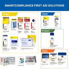 First Aid Only 90658 wall-mountable cabinet with carrying handle for portability