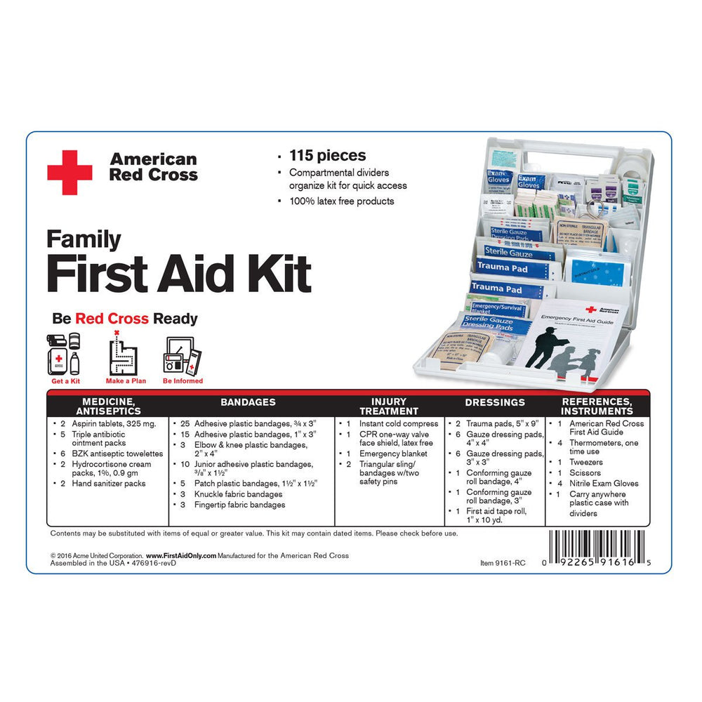 First Aid Only 9161-RC wall-mount-ready case for quick access
