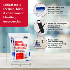 First Aid Only clear-pouch keeps gear organized and easy to grab on the go.