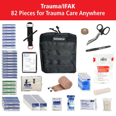 First Aid Only Elite IFAK mounted on headrest for quick access