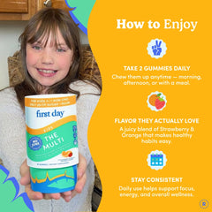Gummies shown as a chewable daily snack