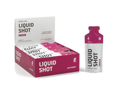 First Endurance Liquid Shot bottle being poured for fast, gut-friendly energy.