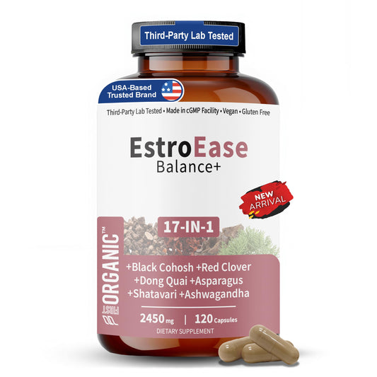 FIRSTORGANIC Daily Menopause bottle front showing natural herb blend for daily balance