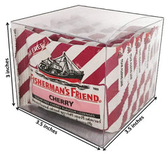 Fisherman's Friend label shows Thai-English packaging for easy shelf selection.