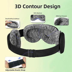 Fismool 3D mask designed for side sleepers reduces pressure on temples