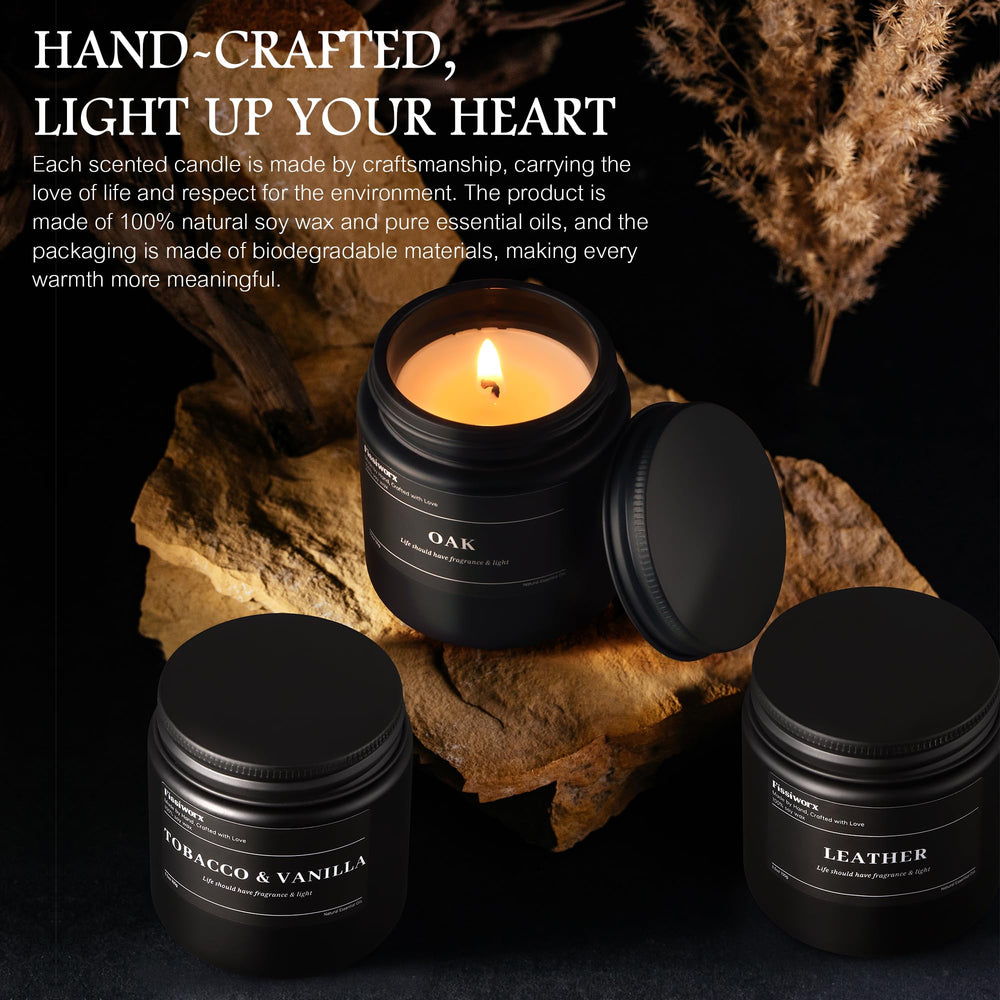 Fissiworx soy wax with natural oils detail for clean burn