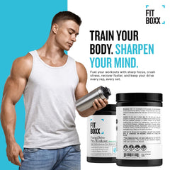 Athlete mid workout using FocusDrive for pump and endurance