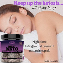 FIT FARM USA Clean+Lean Night Keto MCT oil component closeup