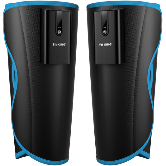 FIT KING cordless calf massager wrap-on-leg offers portable, hands-free relief.