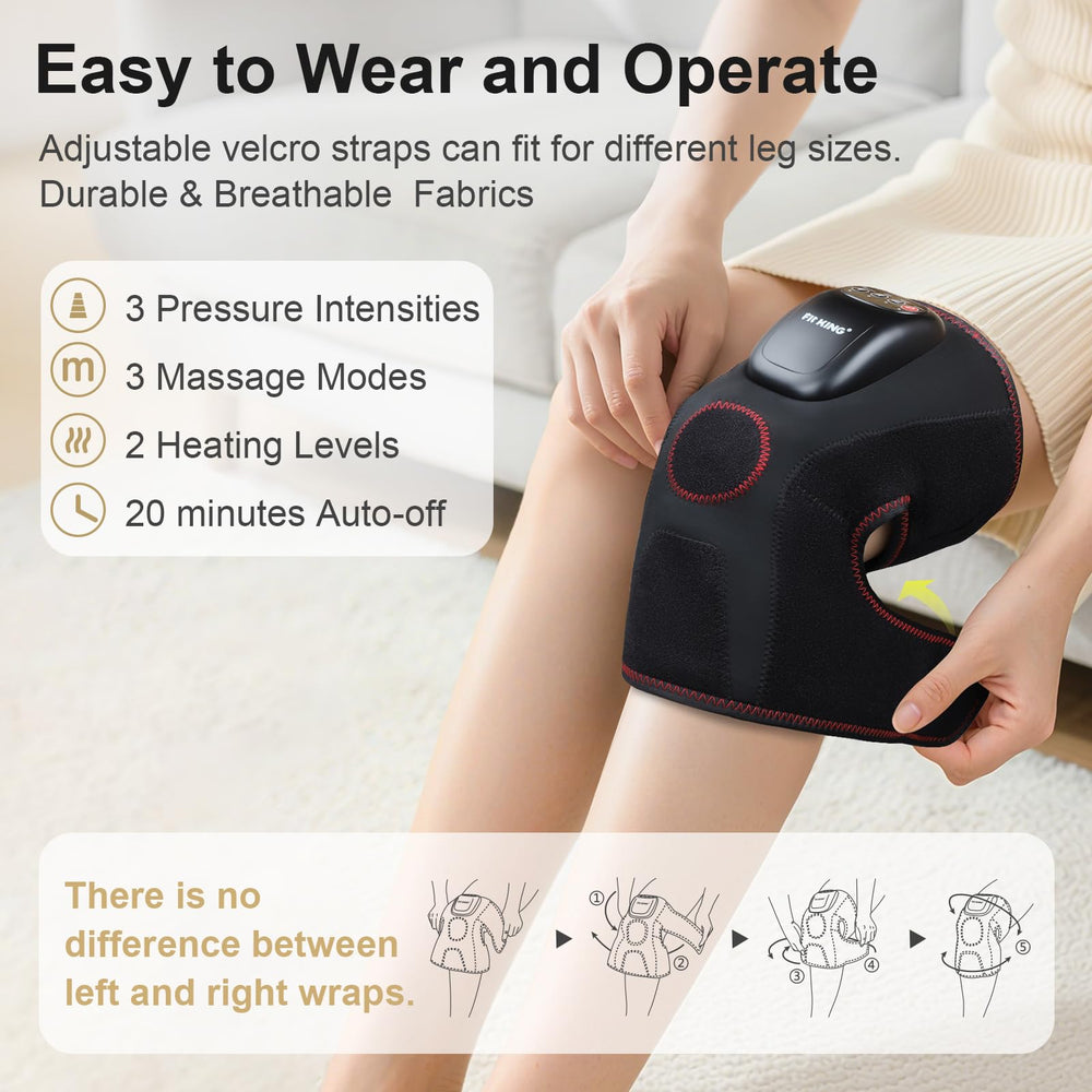 FIT KING control panel close-up demonstrates three modes and three intensities.