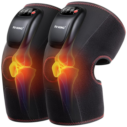 FIT KING knee massager front view shows compact home-use design for relief.