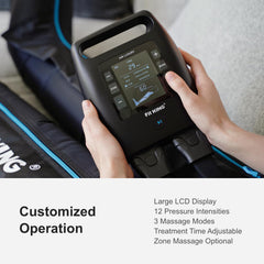 Zone massage targets specific leg areas for focused relief.
