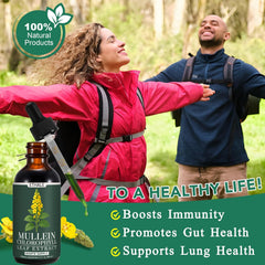 FITactic ETHALE Mullein Drops label displaying herbal blend for lungs.