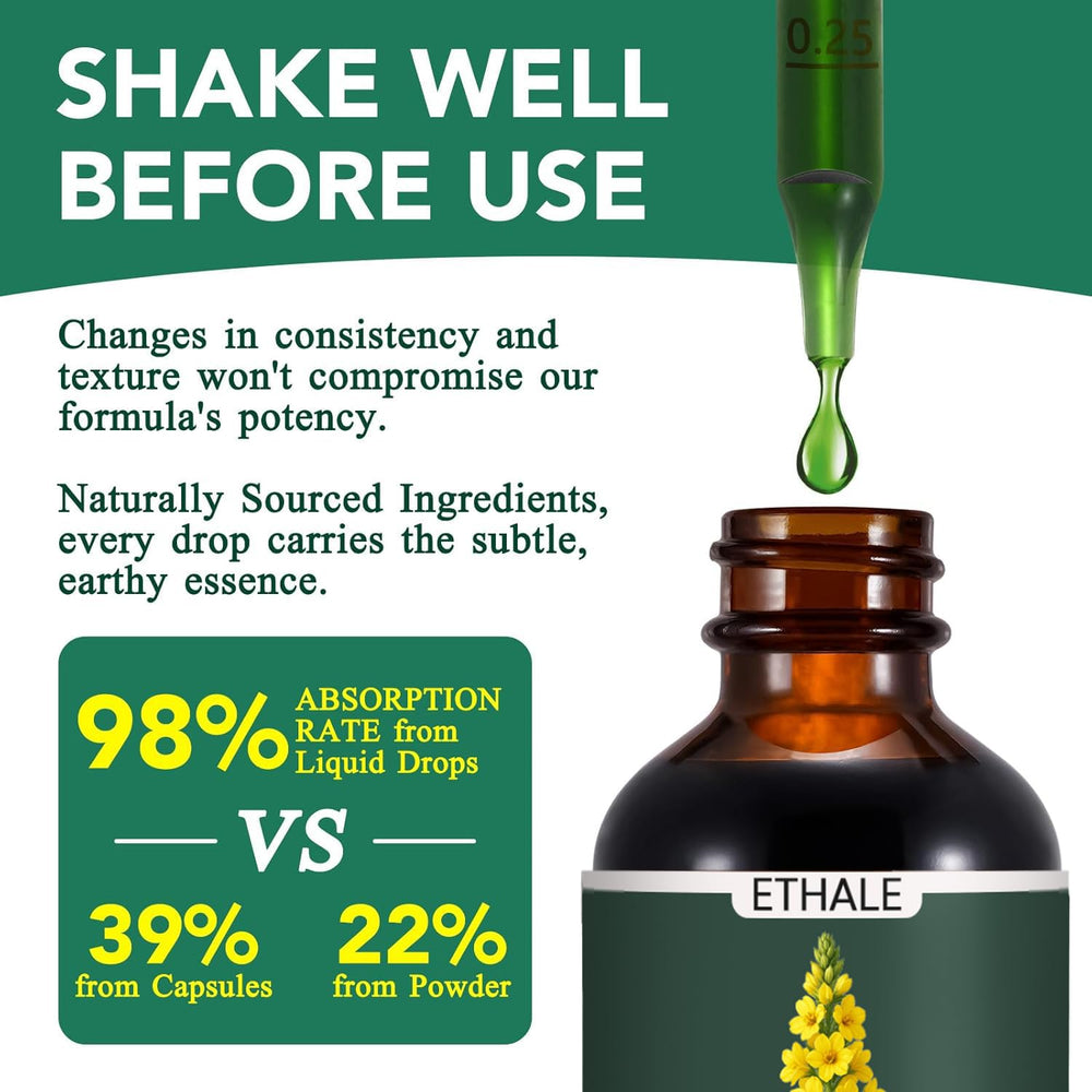 FITactic ETHALE Mullein Drops packaging box communicates trust and daily care.
